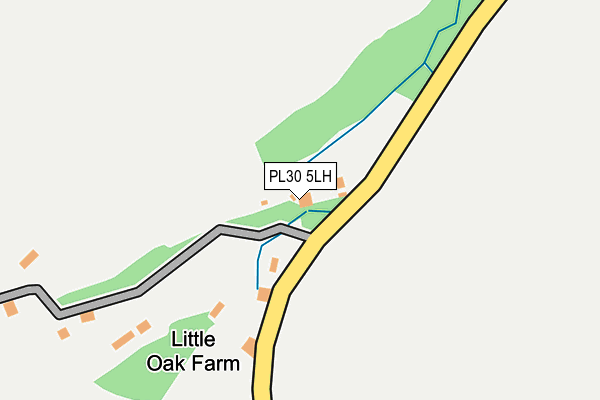 PL30 5LH map - OS OpenMap – Local (Ordnance Survey)