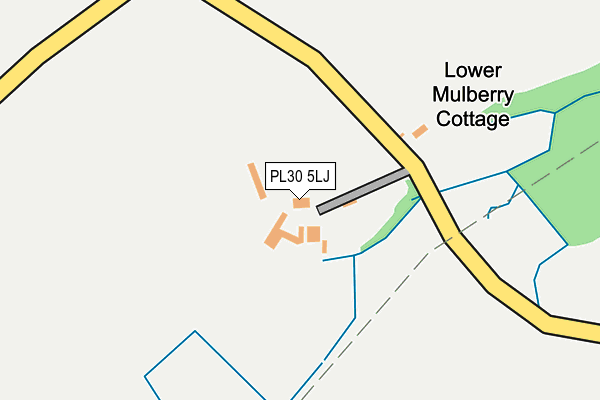 PL30 5LJ map - OS OpenMap – Local (Ordnance Survey)