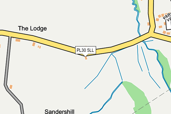 PL30 5LL map - OS OpenMap – Local (Ordnance Survey)