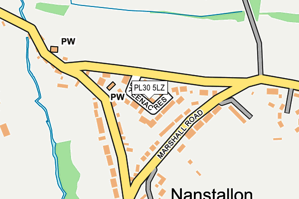 PL30 5LZ map - OS OpenMap – Local (Ordnance Survey)