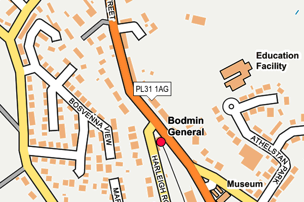 PL31 1AG map - OS OpenMap – Local (Ordnance Survey)