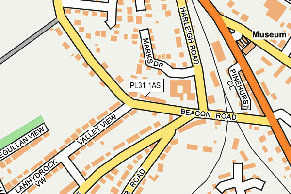 PL31 1AS map - OS OpenMap – Local (Ordnance Survey)