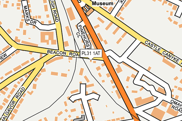 PL31 1AT map - OS OpenMap – Local (Ordnance Survey)