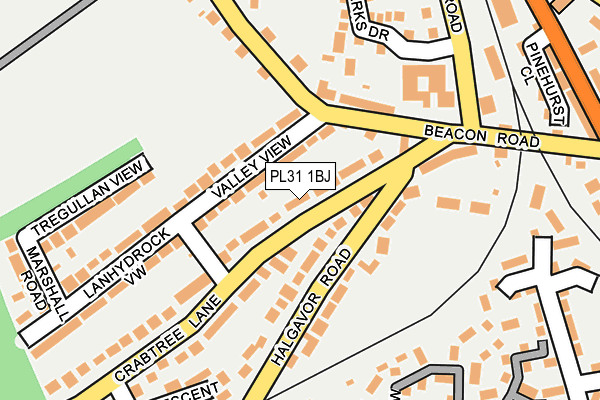 PL31 1BJ map - OS OpenMap – Local (Ordnance Survey)