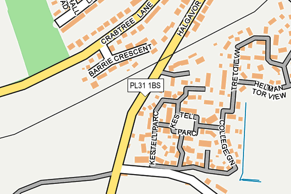 PL31 1BS map - OS OpenMap – Local (Ordnance Survey)