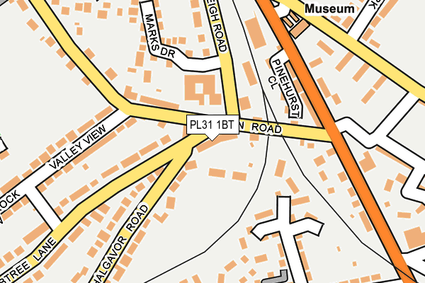 PL31 1BT map - OS OpenMap – Local (Ordnance Survey)
