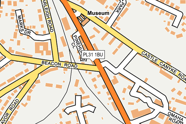 PL31 1BU map - OS OpenMap – Local (Ordnance Survey)