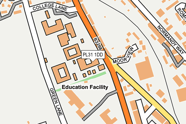 PL31 1DD map - OS OpenMap – Local (Ordnance Survey)