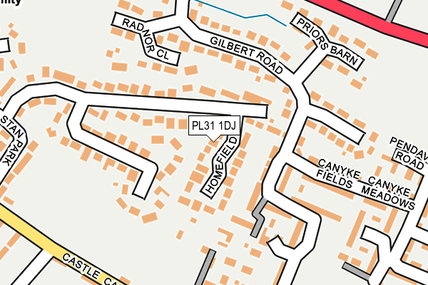 PL31 1DJ map - OS OpenMap – Local (Ordnance Survey)