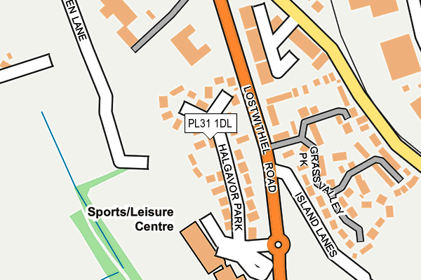 PL31 1DL map - OS OpenMap – Local (Ordnance Survey)