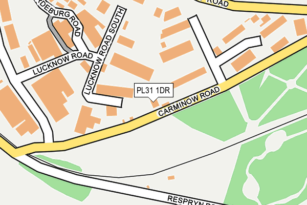 PL31 1DR map - OS OpenMap – Local (Ordnance Survey)