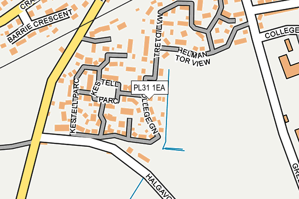 PL31 1EA map - OS OpenMap – Local (Ordnance Survey)