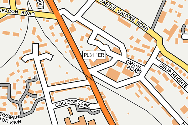 PL31 1ER map - OS OpenMap – Local (Ordnance Survey)