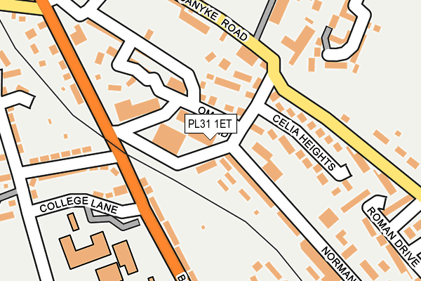 PL31 1ET map - OS OpenMap – Local (Ordnance Survey)