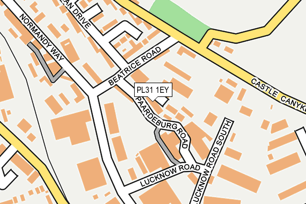 PL31 1EY map - OS OpenMap – Local (Ordnance Survey)