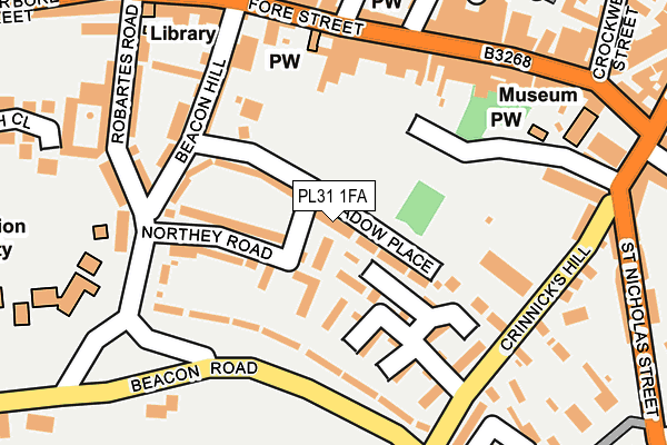 PL31 1FA map - OS OpenMap – Local (Ordnance Survey)
