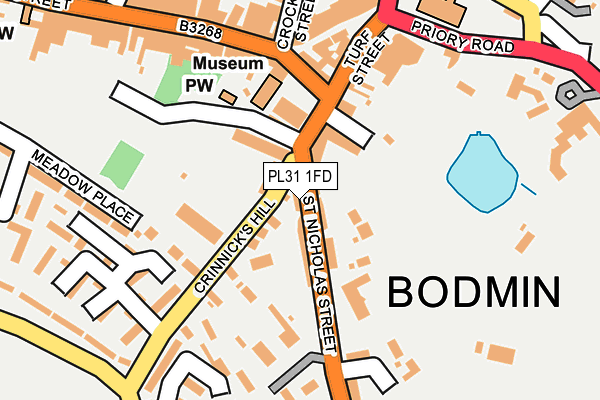 PL31 1FD map - OS OpenMap – Local (Ordnance Survey)