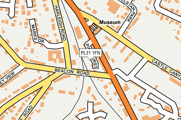 PL31 1FN map - OS OpenMap – Local (Ordnance Survey)