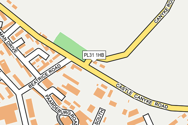 PL31 1HB map - OS OpenMap – Local (Ordnance Survey)