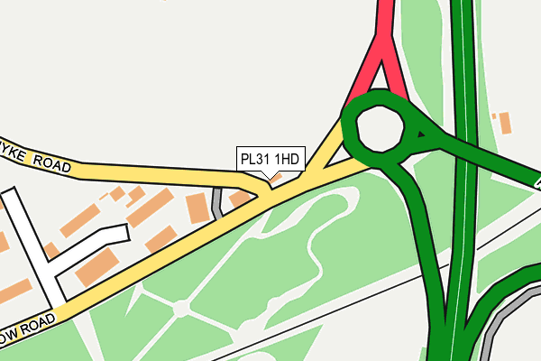 PL31 1HD map - OS OpenMap – Local (Ordnance Survey)