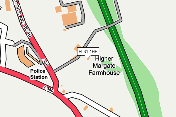 PL31 1HE map - OS OpenMap – Local (Ordnance Survey)