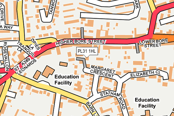 PL31 1HL map - OS OpenMap – Local (Ordnance Survey)