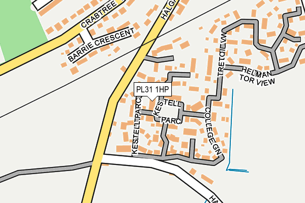 PL31 1HP map - OS OpenMap – Local (Ordnance Survey)