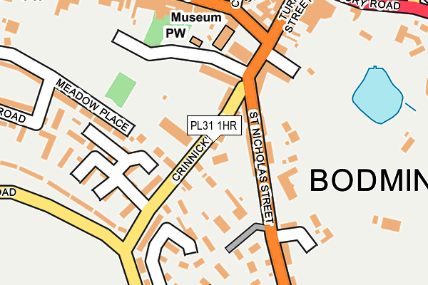 PL31 1HR map - OS OpenMap – Local (Ordnance Survey)