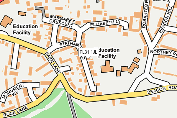 PL31 1JL map - OS OpenMap – Local (Ordnance Survey)