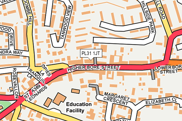 Map of CLAIRE L BAILEY LTD at local scale