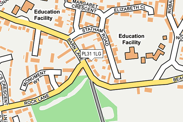 PL31 1LG map - OS OpenMap – Local (Ordnance Survey)