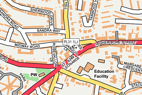 PL31 1LJ map - OS OpenMap – Local (Ordnance Survey)