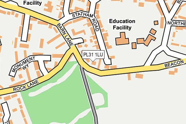PL31 1LU map - OS OpenMap – Local (Ordnance Survey)