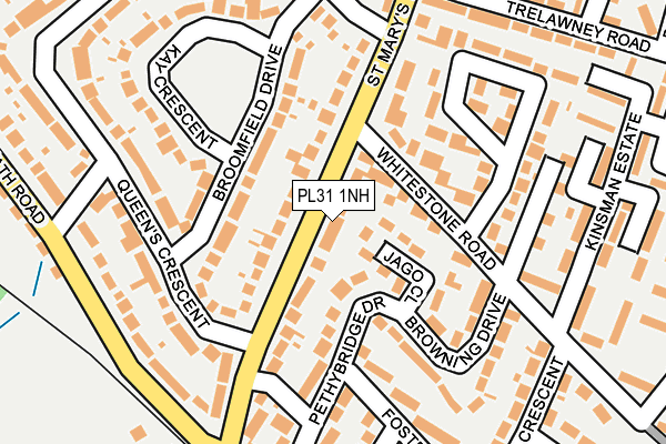 PL31 1NH map - OS OpenMap – Local (Ordnance Survey)
