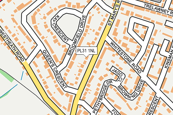 PL31 1NL map - OS OpenMap – Local (Ordnance Survey)