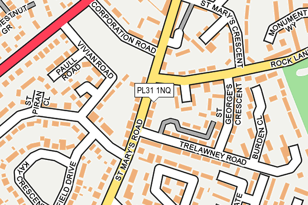 PL31 1NQ map - OS OpenMap – Local (Ordnance Survey)