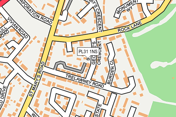 PL31 1NS map - OS OpenMap – Local (Ordnance Survey)