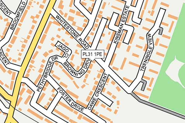 PL31 1PE map - OS OpenMap – Local (Ordnance Survey)