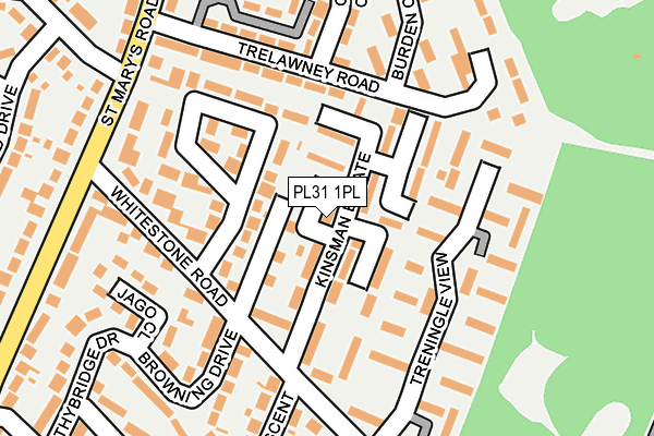 PL31 1PL map - OS OpenMap – Local (Ordnance Survey)