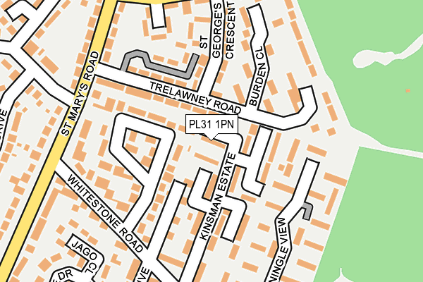 PL31 1PN map - OS OpenMap – Local (Ordnance Survey)