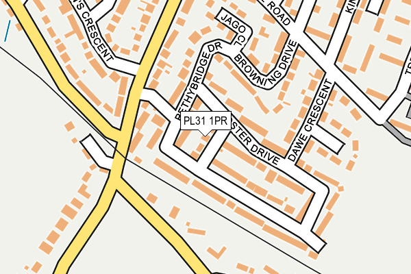 PL31 1PR map - OS OpenMap – Local (Ordnance Survey)