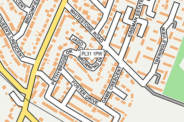 PL31 1PW map - OS OpenMap – Local (Ordnance Survey)