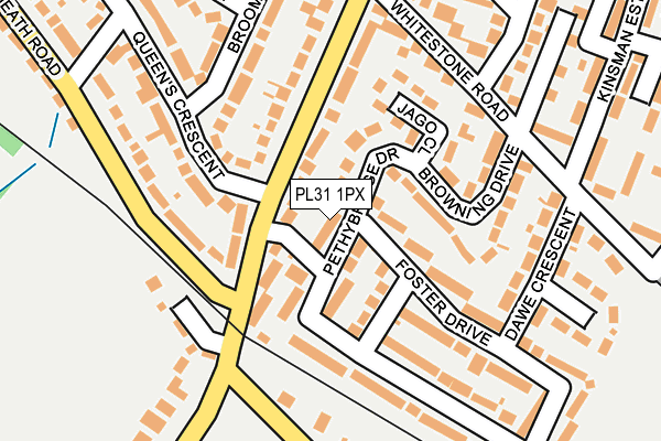 PL31 1PX map - OS OpenMap – Local (Ordnance Survey)