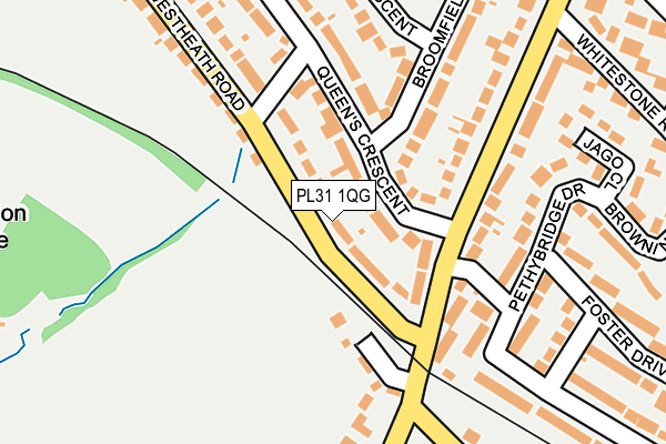 PL31 1QG map - OS OpenMap – Local (Ordnance Survey)