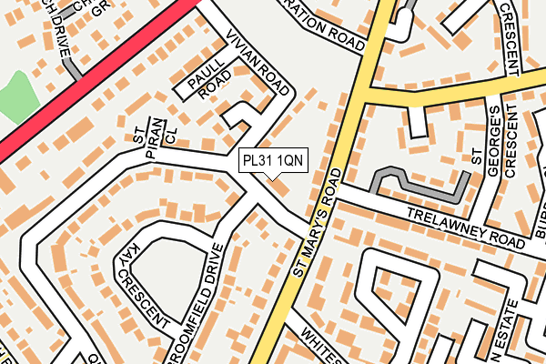 PL31 1QN map - OS OpenMap – Local (Ordnance Survey)