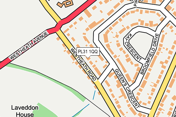 PL31 1QQ map - OS OpenMap – Local (Ordnance Survey)