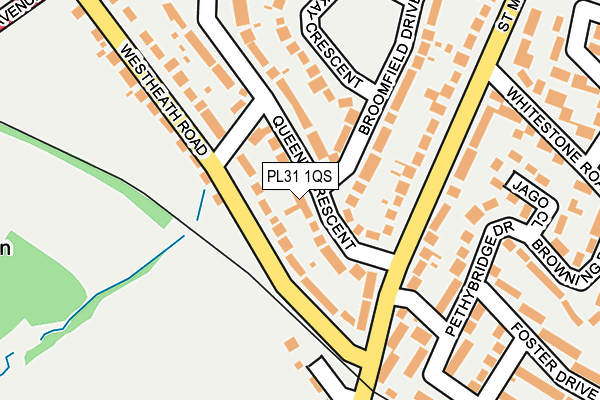 PL31 1QS map - OS OpenMap – Local (Ordnance Survey)