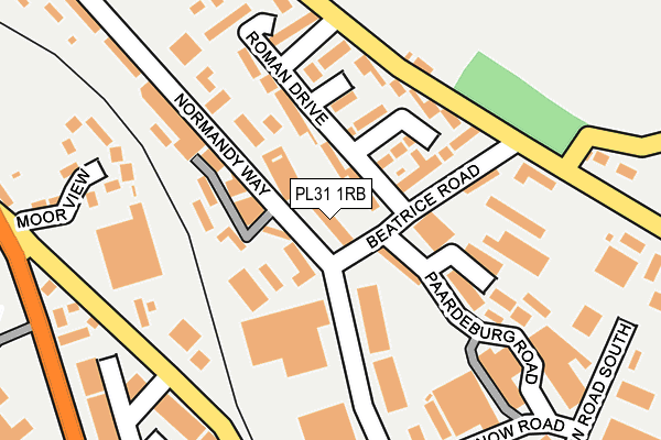 PL31 1RB map - OS OpenMap – Local (Ordnance Survey)