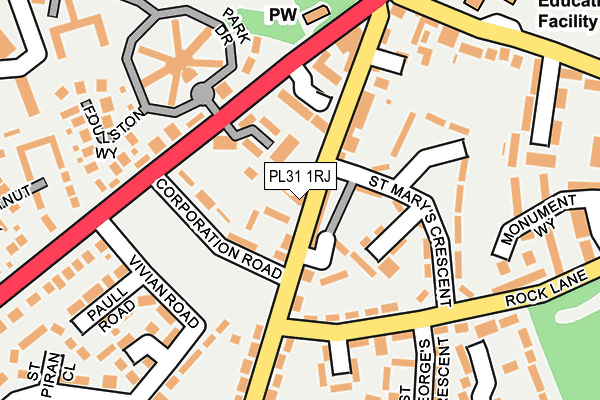 PL31 1RJ map - OS OpenMap – Local (Ordnance Survey)