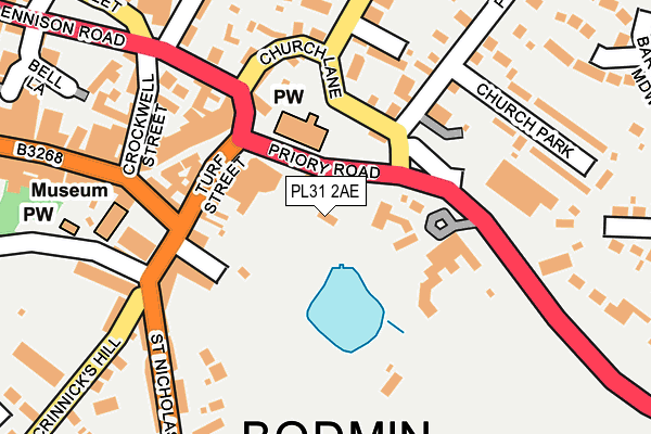 PL31 2AE map - OS OpenMap – Local (Ordnance Survey)